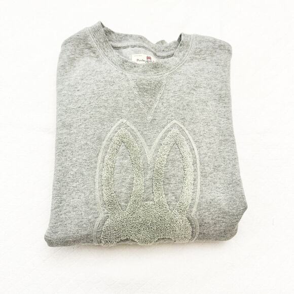 Psycho Bunny Crewneck Gray Sweatshirt Top B6S787B1FL Size XS MINT - Picture 7 of 7